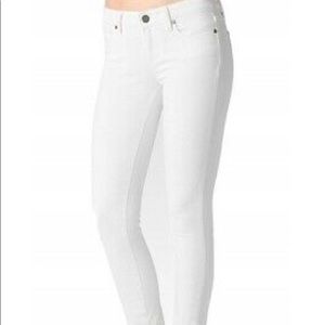 Paige Womens Verdugo Jeans Optic White Size 24 Cro